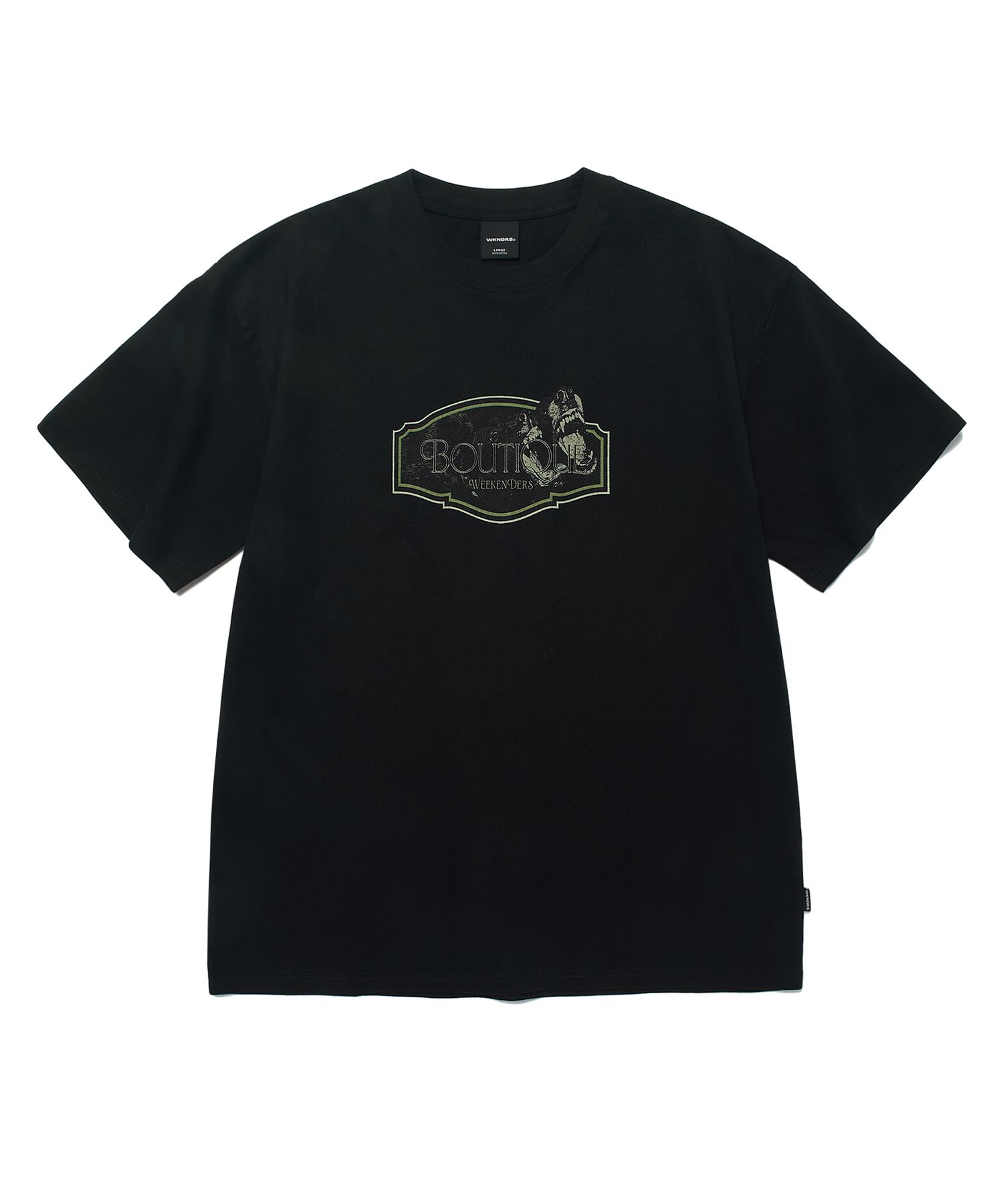 [WKNDRS] BOUTIQUE T-SHIRT /追跡付 MUSINSA | WKNDRS BOUTIQUE T-SHIRT (BLACK)