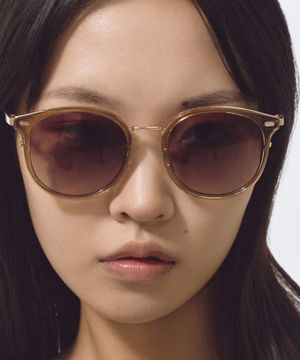 뉴젠 라운드 선글라스 브라운