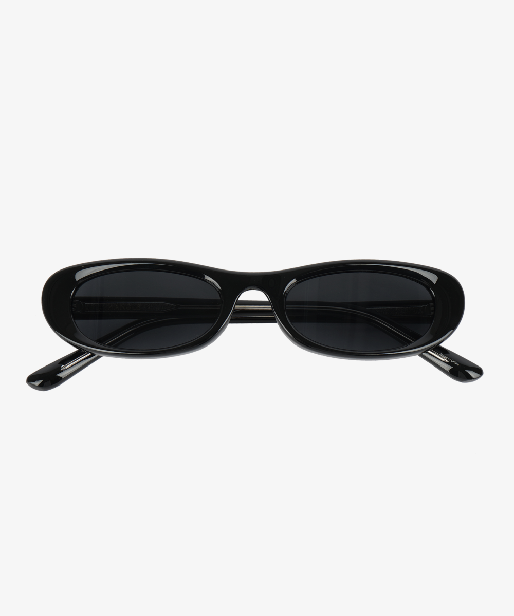 MUSINSA公式 | HANGLE EYEWEAR フラットオーバルサングラスブラック