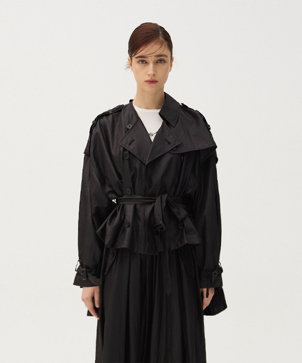 므아므(MMAM) Recycle half trench coat