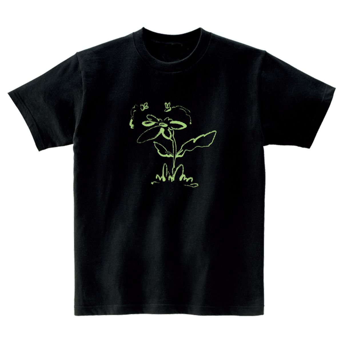 어썸어스(AWESOMEUS) GREEN FLOWERS T-SHIRTS_4COLOR