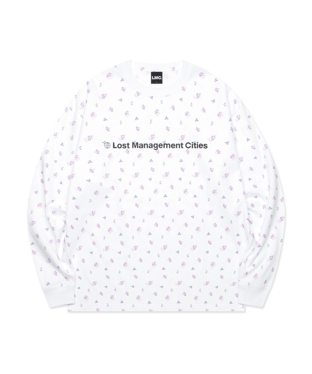 FN OG LONG SLV TEE flower white