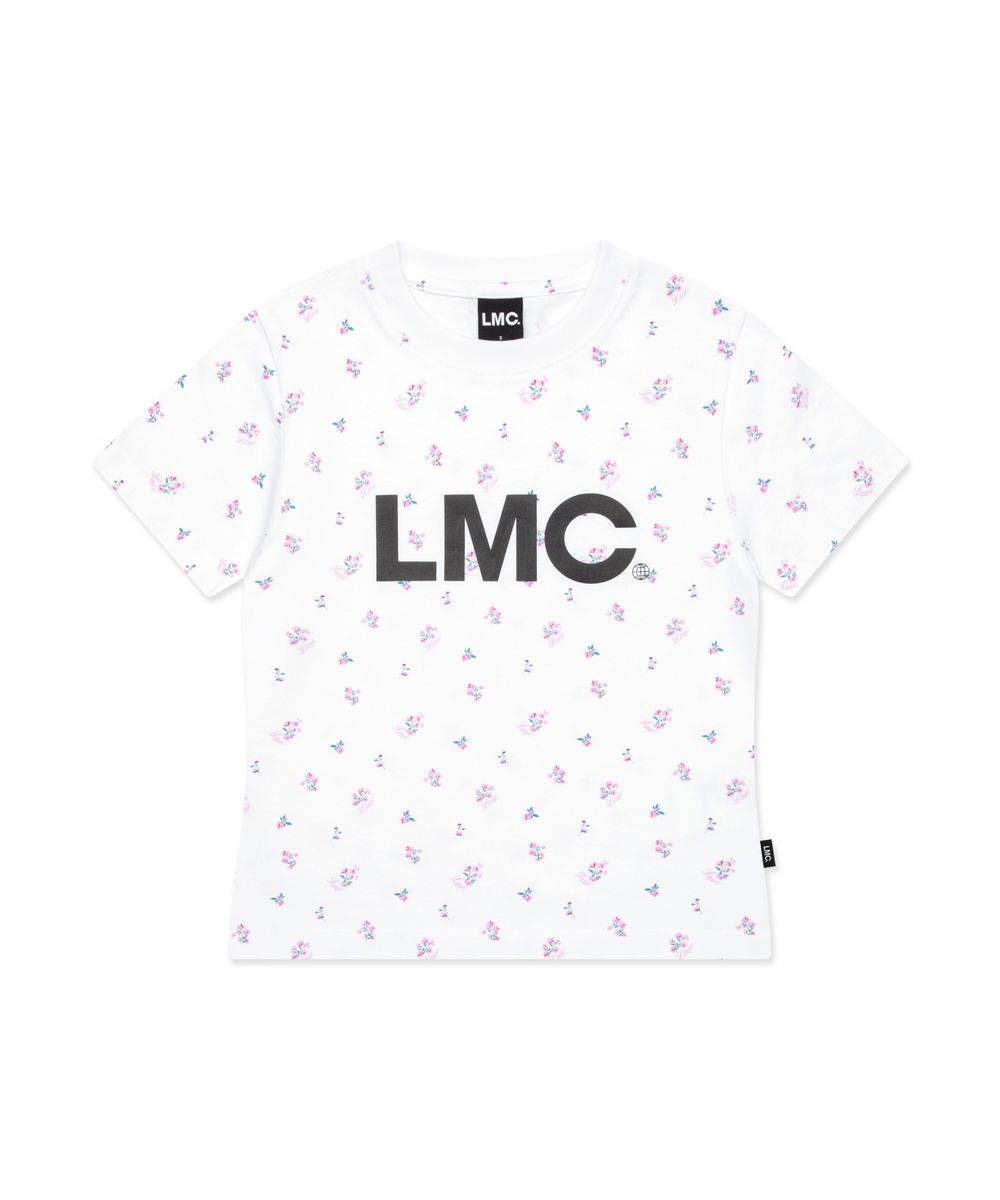 WM OG CROPPED TEE flower white