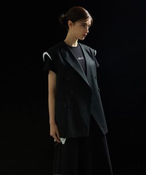 Layered origami vest
