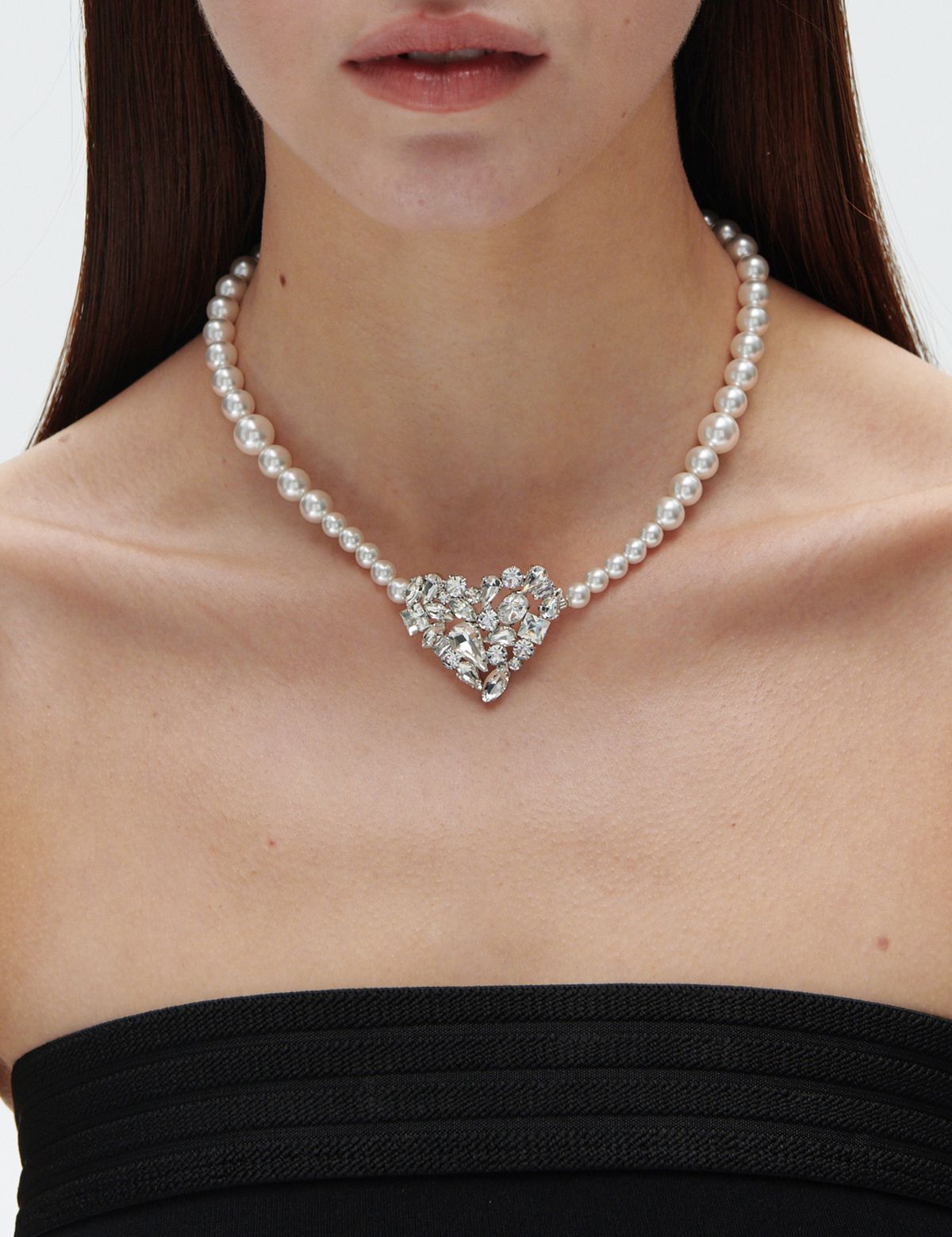 마티아스(MATIAS) Heart pearl Necklace