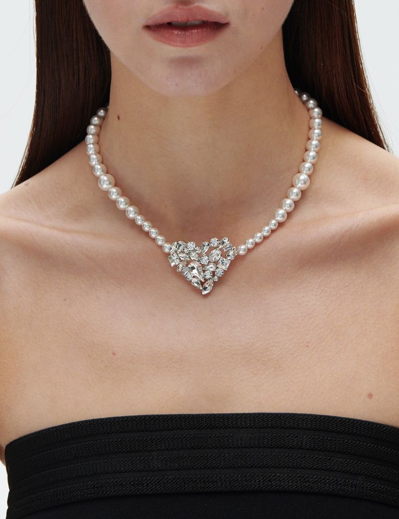 Heart pearl Necklace