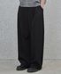투턱 와이드 나일론 팬츠 블랙