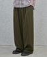 투턱 와이드 나일론 팬츠 카키