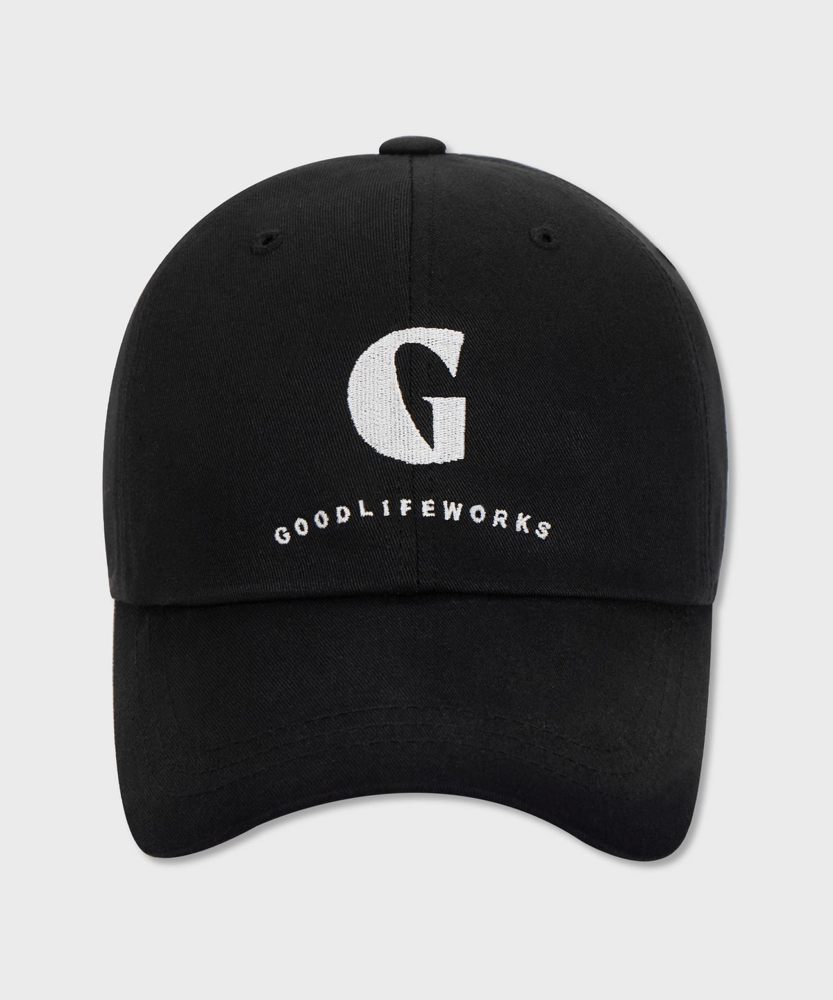 굿라이프웍스(GLW) G 아치 로고 캡 블랙