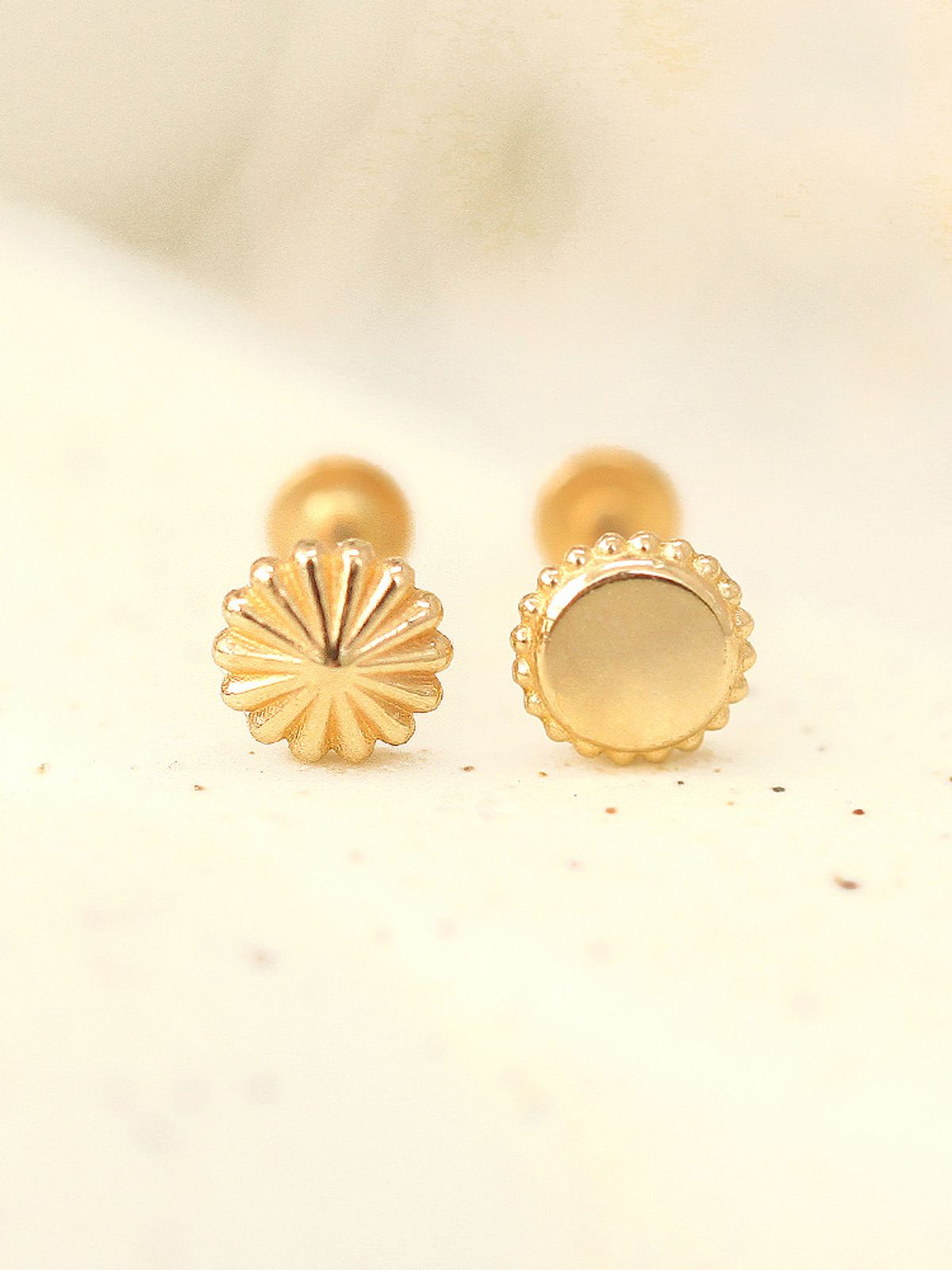 미니멀피어싱(MINIMALPIERCING) 14K 인터널 메리고 라운드 라블렛 피어싱