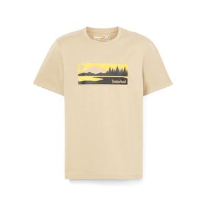 남성 로고 캐주얼 반팔티 베이지_TB0A2QGQDH41