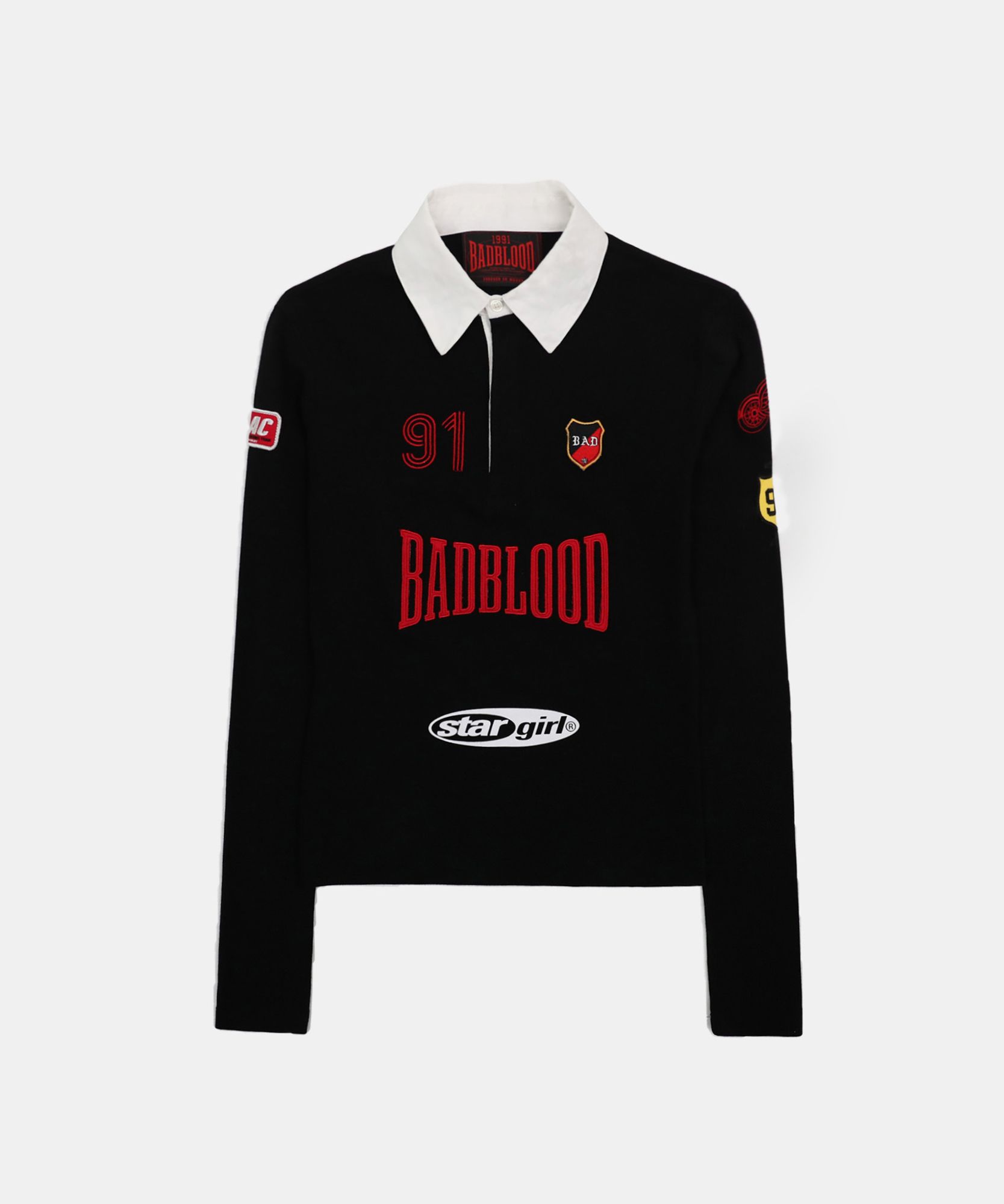 BADBLOOD ロングスリーブシャツ 91 MUSINSA公式 | BADBLOOD ミスティックカプセル ラグビーシャツ スリム