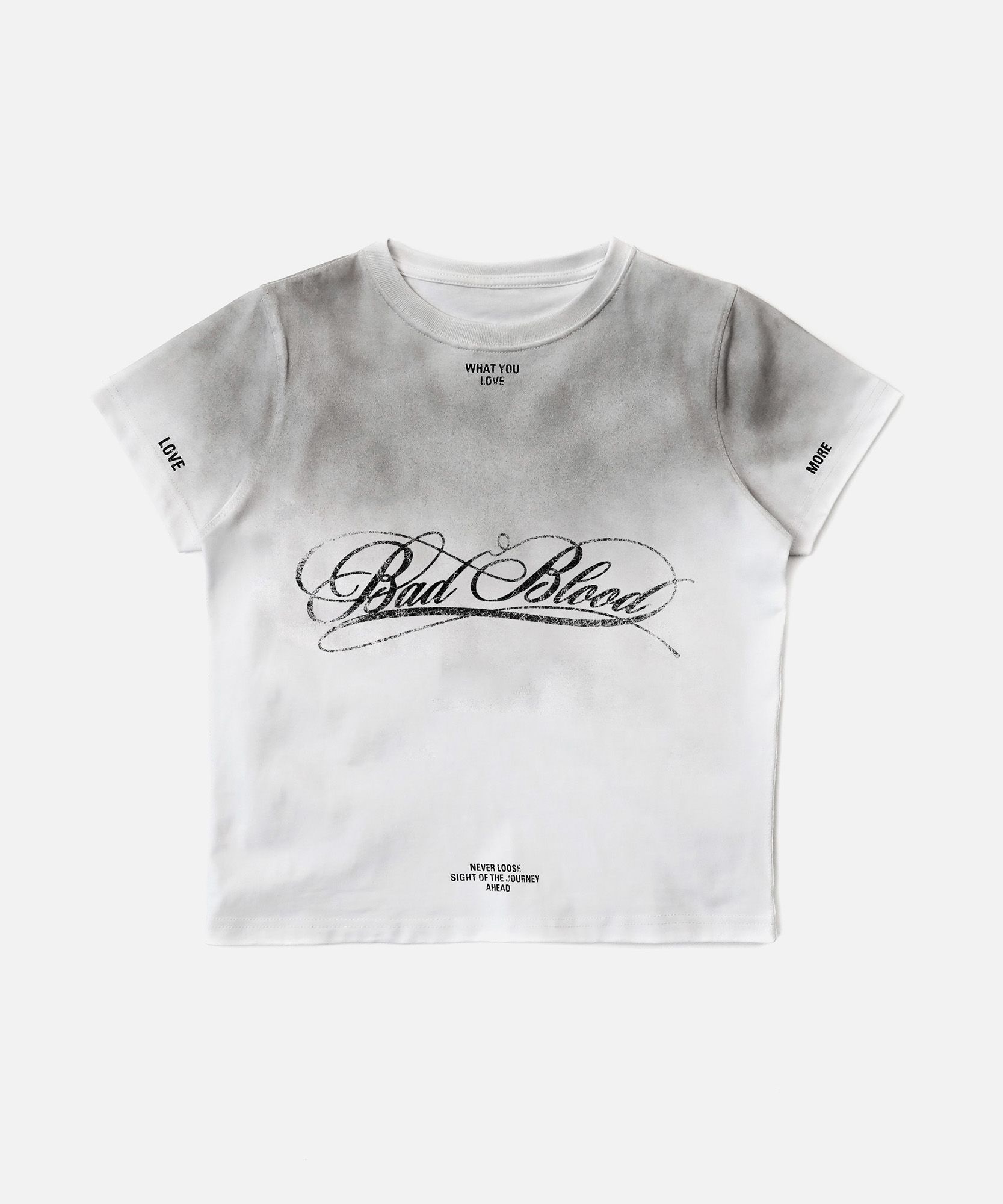 ◆BADBLOOD◆ Dark Classic Dusty T-Shirt White w-tee25-057 MUSINSA | BADBLOOD Dark Classic Dusty T-Shirt - White