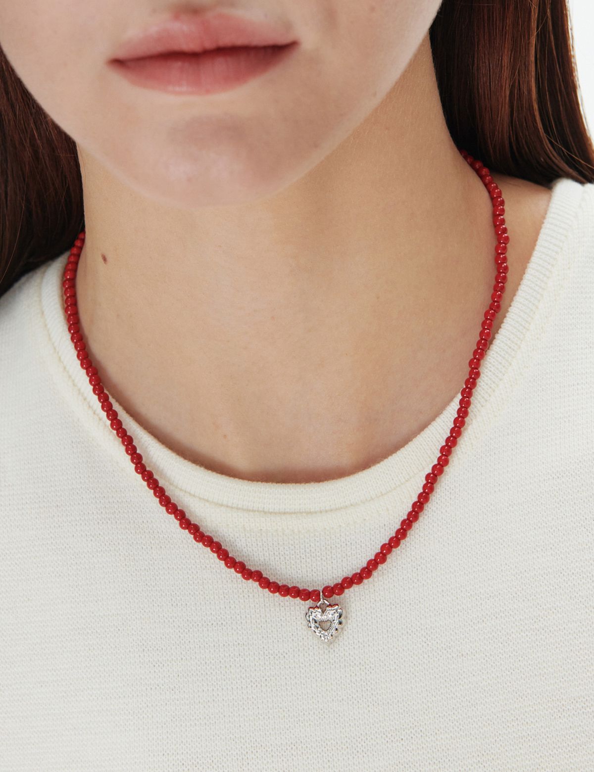 마티아스(MATIAS) Cushion red Necklace