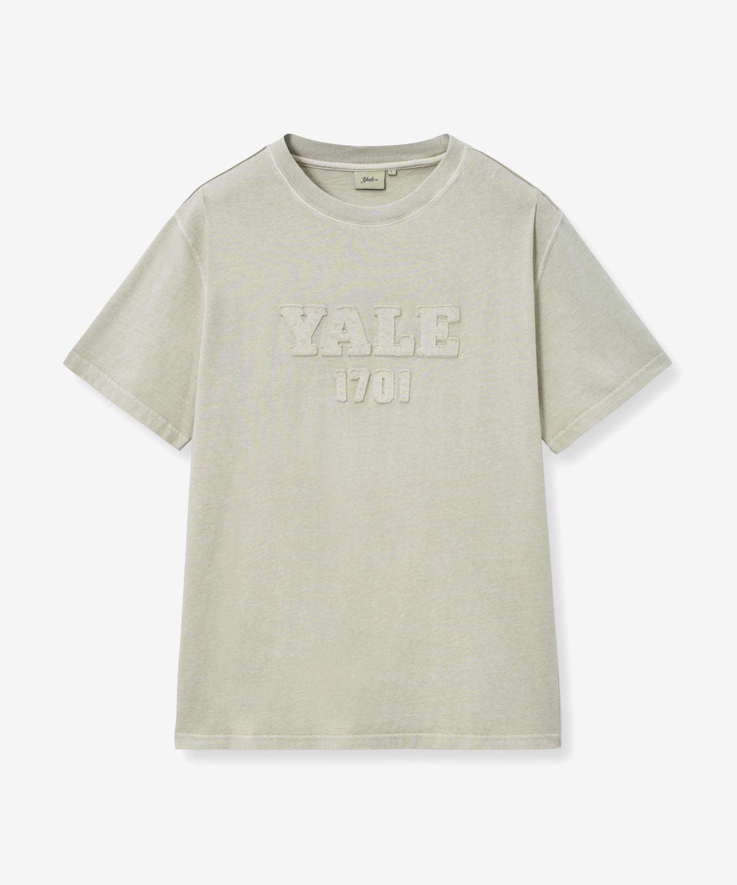 ☆YALE☆ Women's Pigment Applique T-Shirt Ivory YFM1SS208AIV MUSINSA | YALE Pigment Applique T-Shirt_Ivory