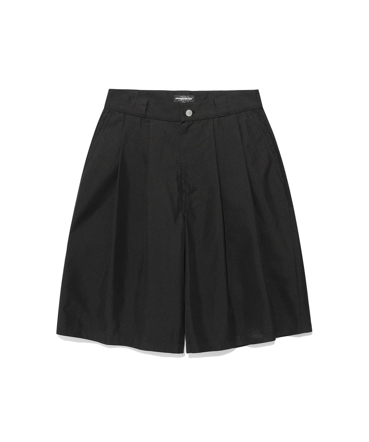 나이스고스트클럽(NICEGHOSTCLUB) BERMUDAS TWO TUCK WORK SHORTS_BLACK(NG2FMUPA61A)