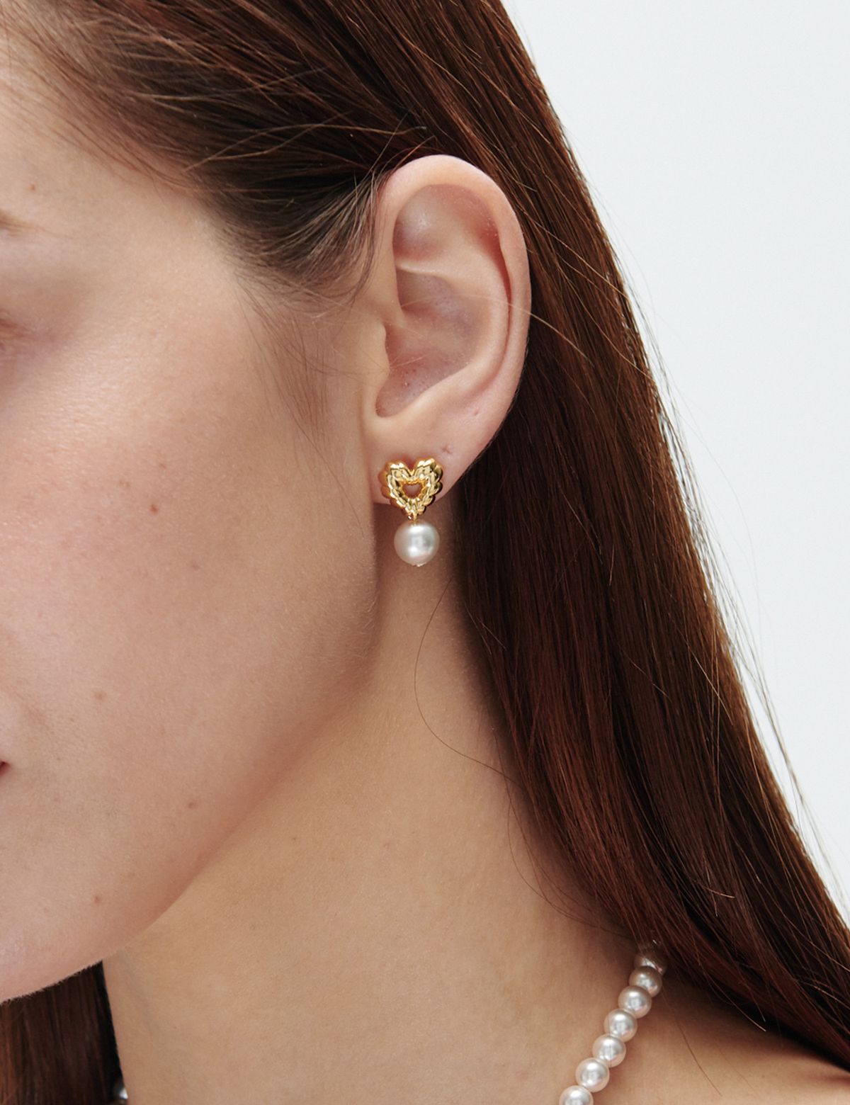 마티아스(MATIAS) Cushion pearl Earring (Gold)