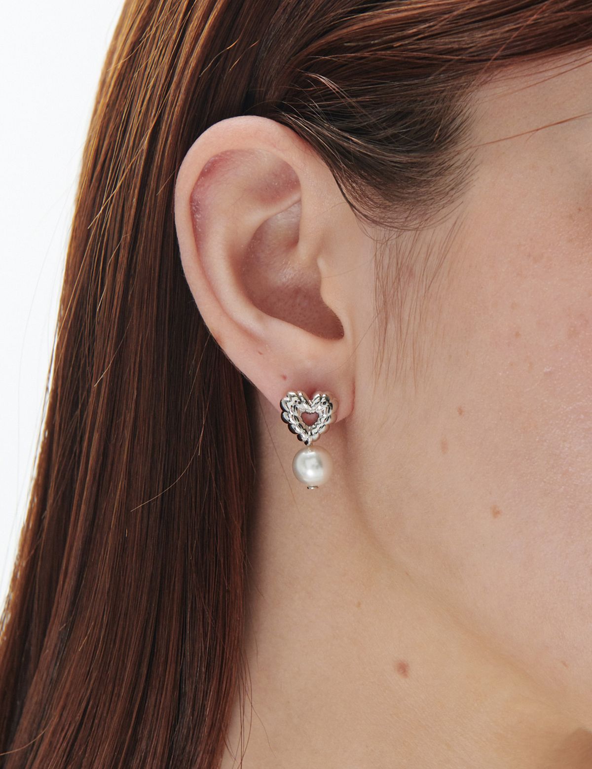 마티아스(MATIAS) Cushion pearl Earring (Silver)