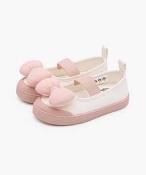 플러피 리본 코튼 키즈 실내화