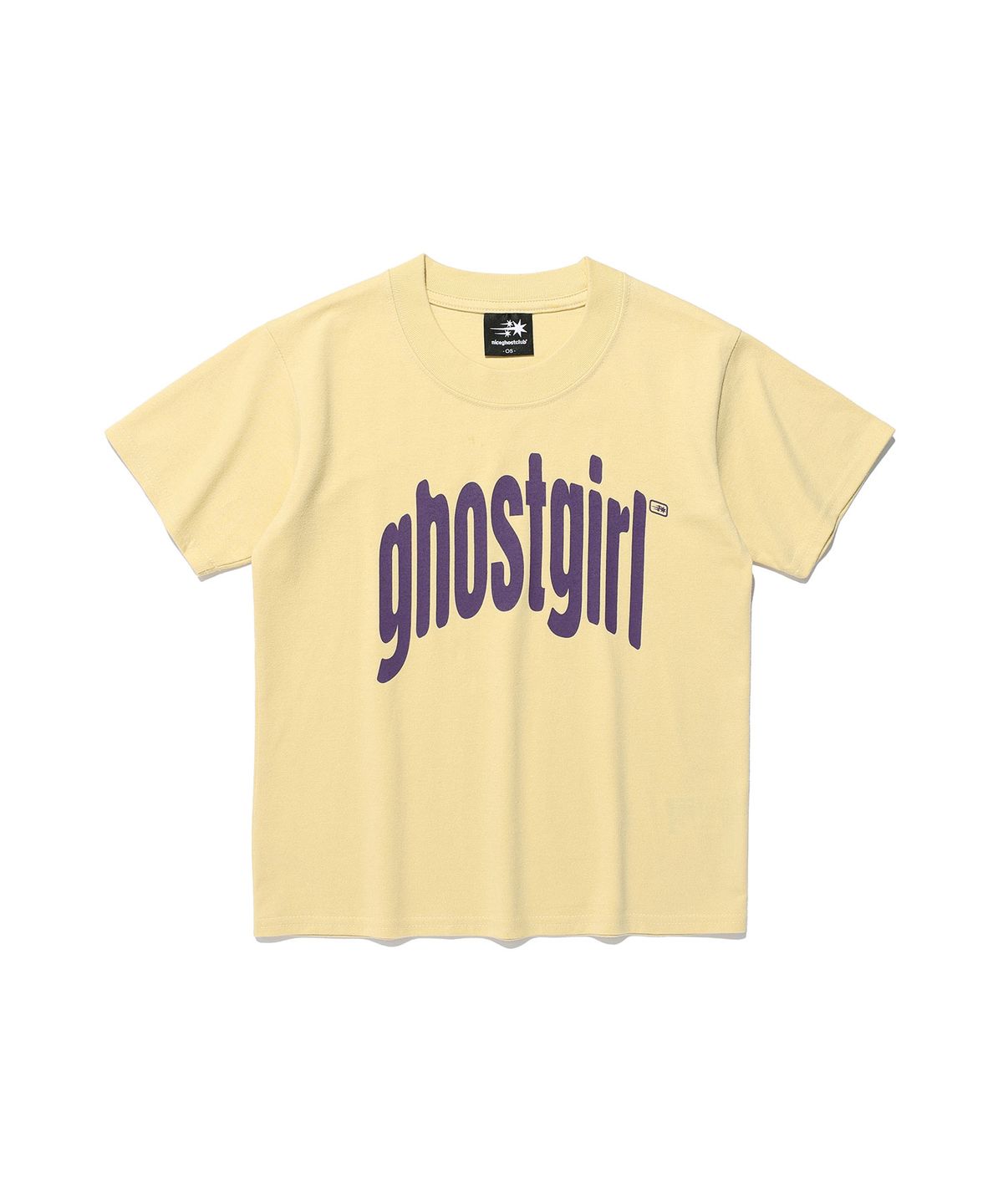 나이스고스트클럽(NICEGHOSTCLUB) GHOSTGIRL MINI  TEE_YELLOW(NG2FMFT533A)