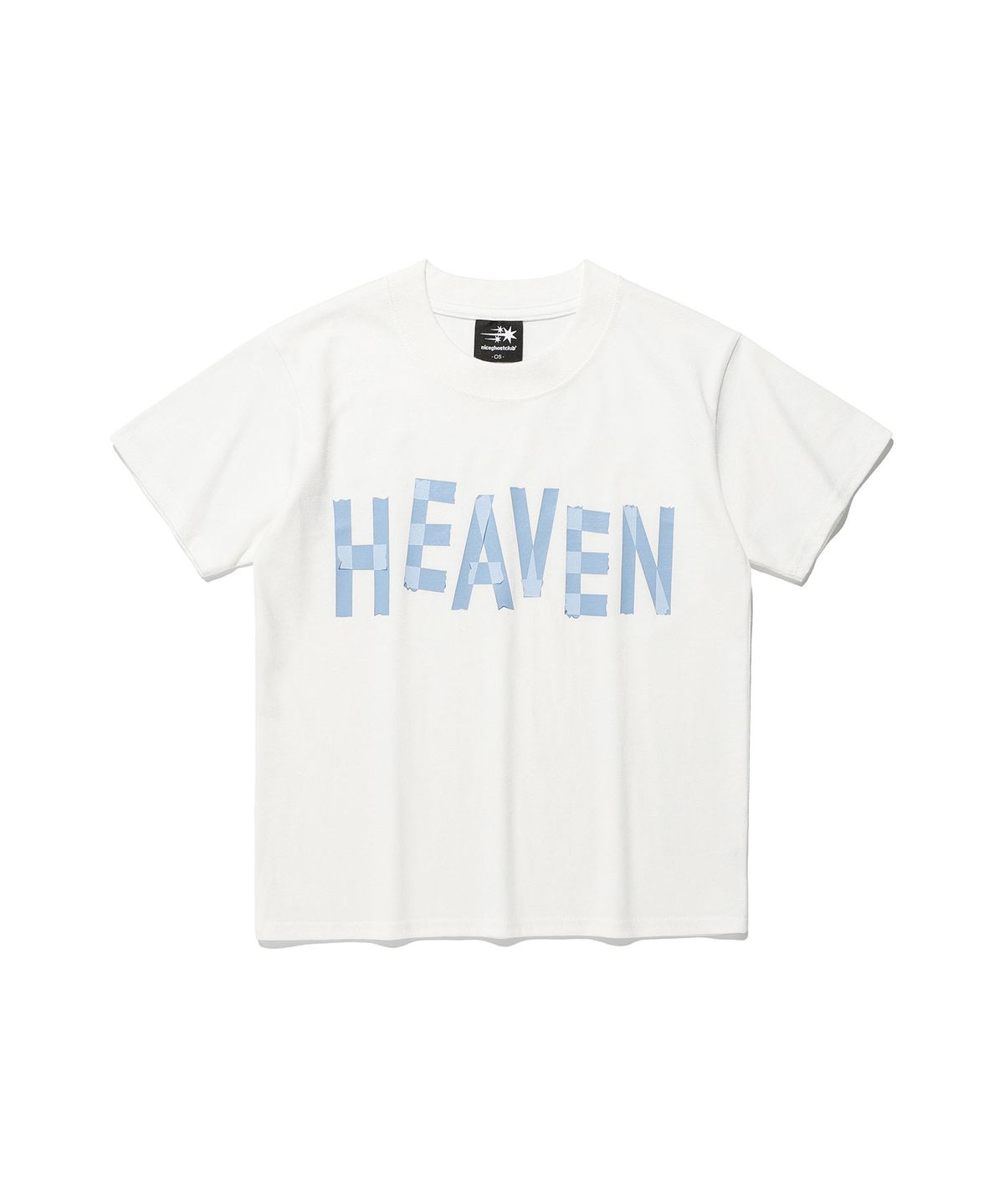 나이스고스트클럽(NICEGHOSTCLUB) TAPE HEAVEN MINI TEE_WHITE(NG2FMFT520A)