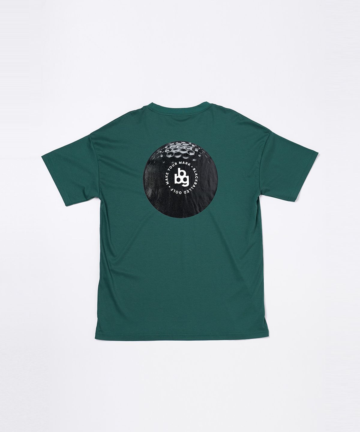 블랙볼드(BLACKBALLED) bbg 골프공 로고 반팔 티셔츠 GREEN