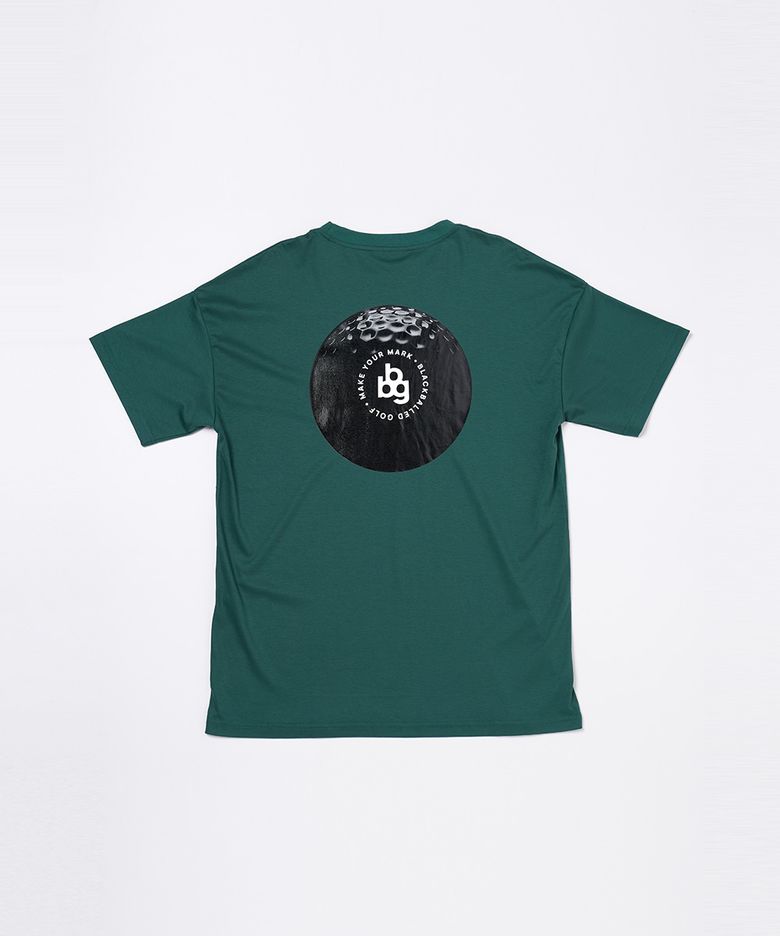 bbg 골프공 로고 반팔 티셔츠 GREEN