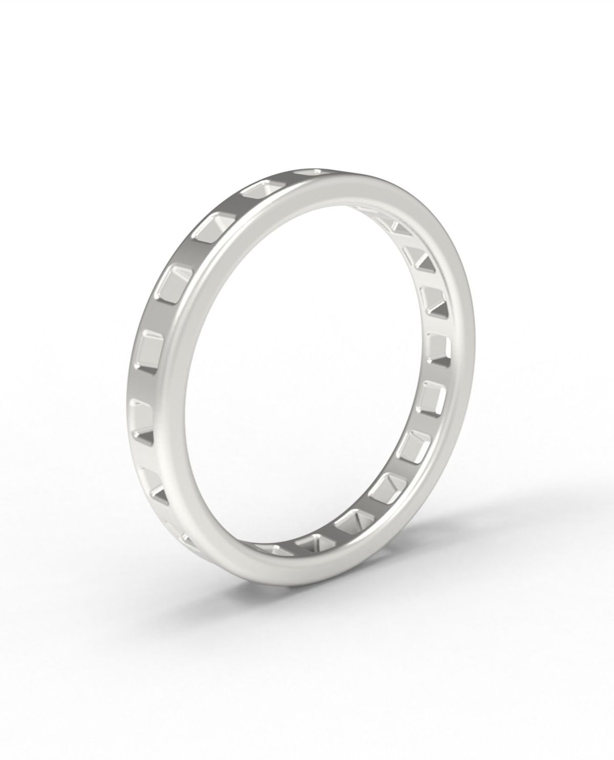르네오브제(RENEOBJET) WIN SQUARE RING (1R) [STERLING SILVER] 미니멀 디자인 925 실버 링 도형 반지
