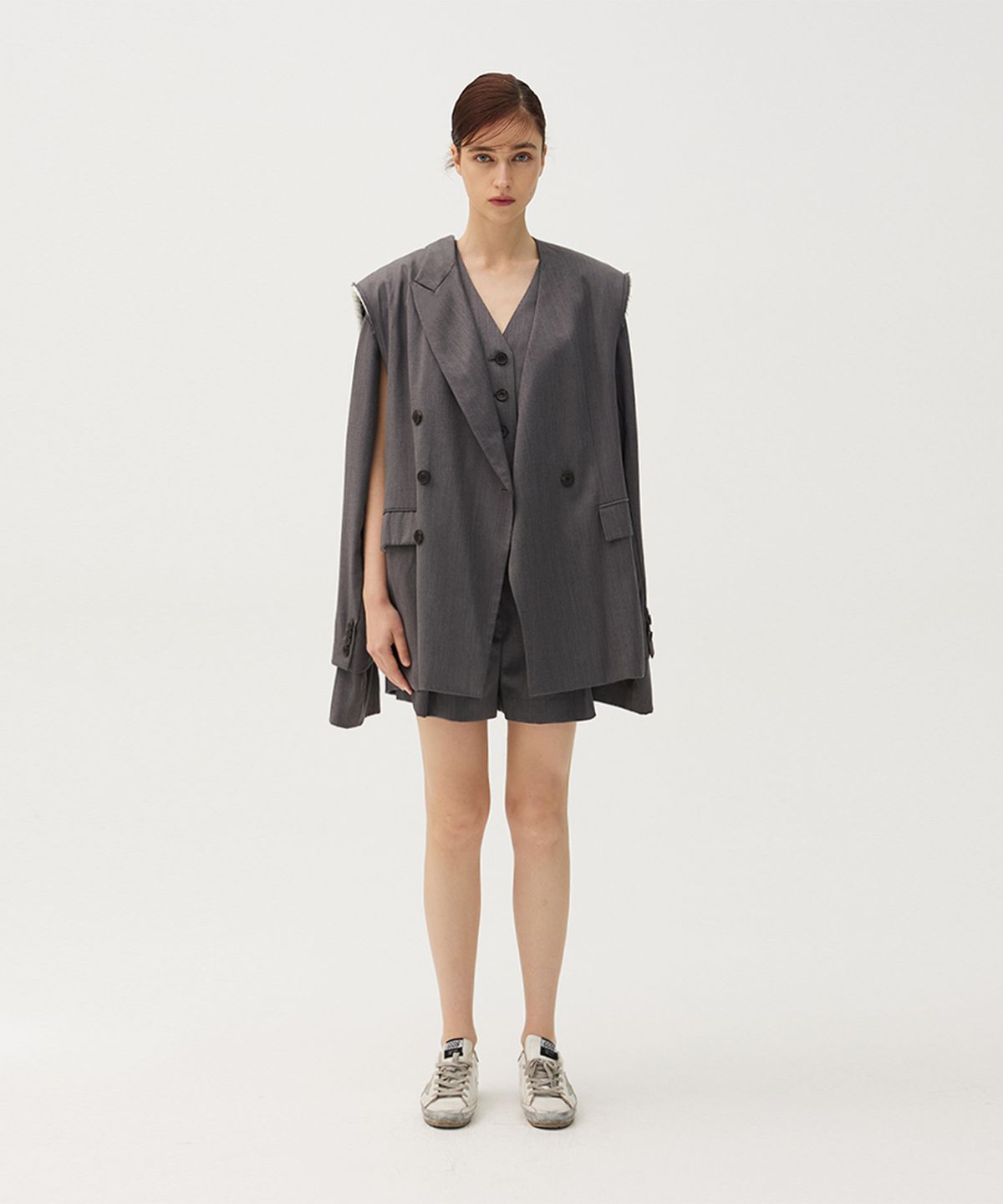 므아므(MMAM) Off-sleeve origami blazer