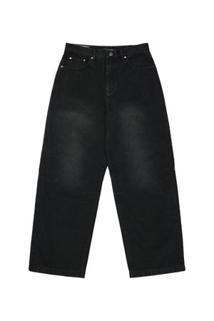 WIDE FIT DENIM PANTS (BLACK)