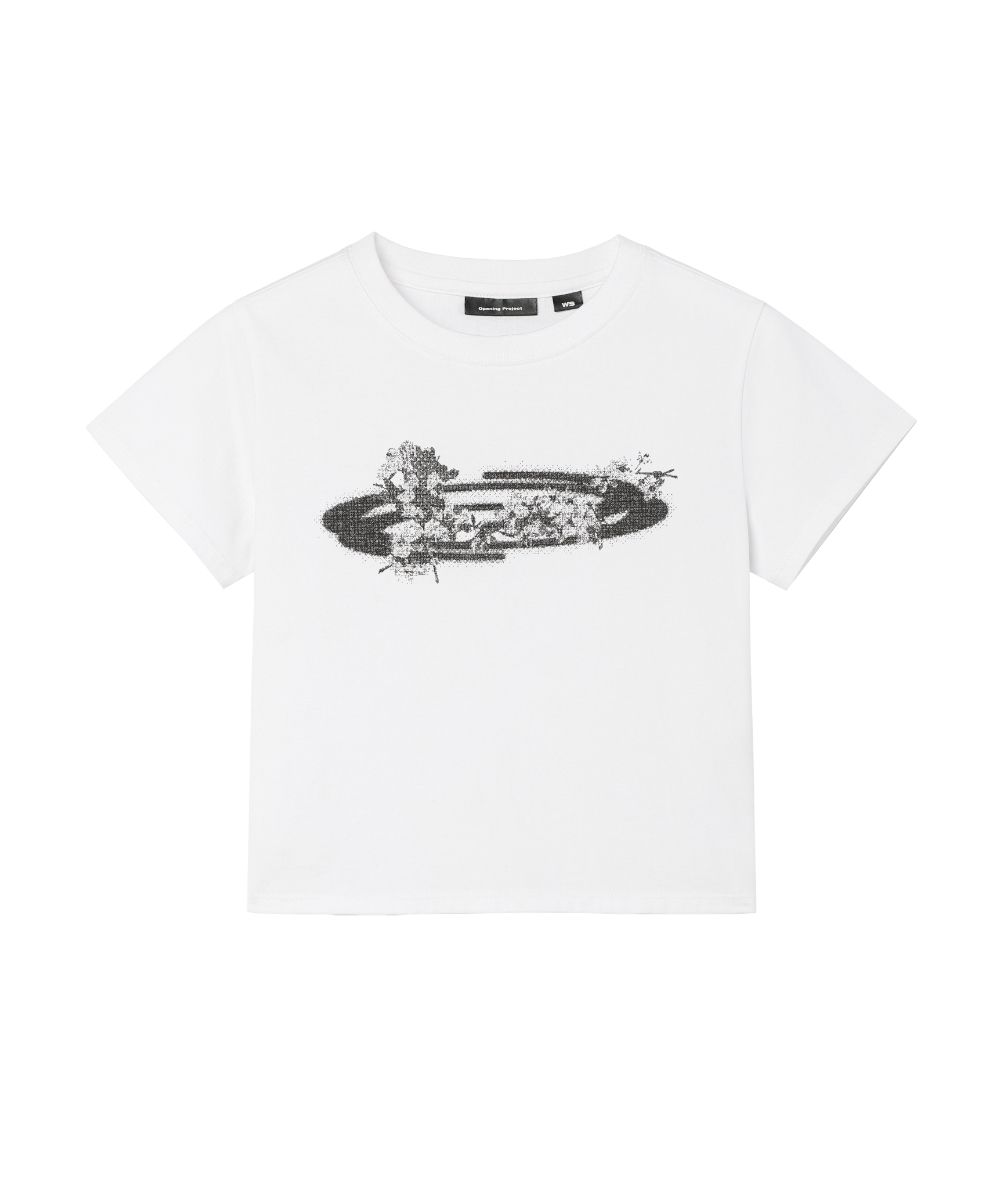 ★2025SS★OPENING PROJECT★W Flower Symbol Cropped T Shirt MUSINSA公式 | OPENING PROJECT W Flower Symbol Cropped T