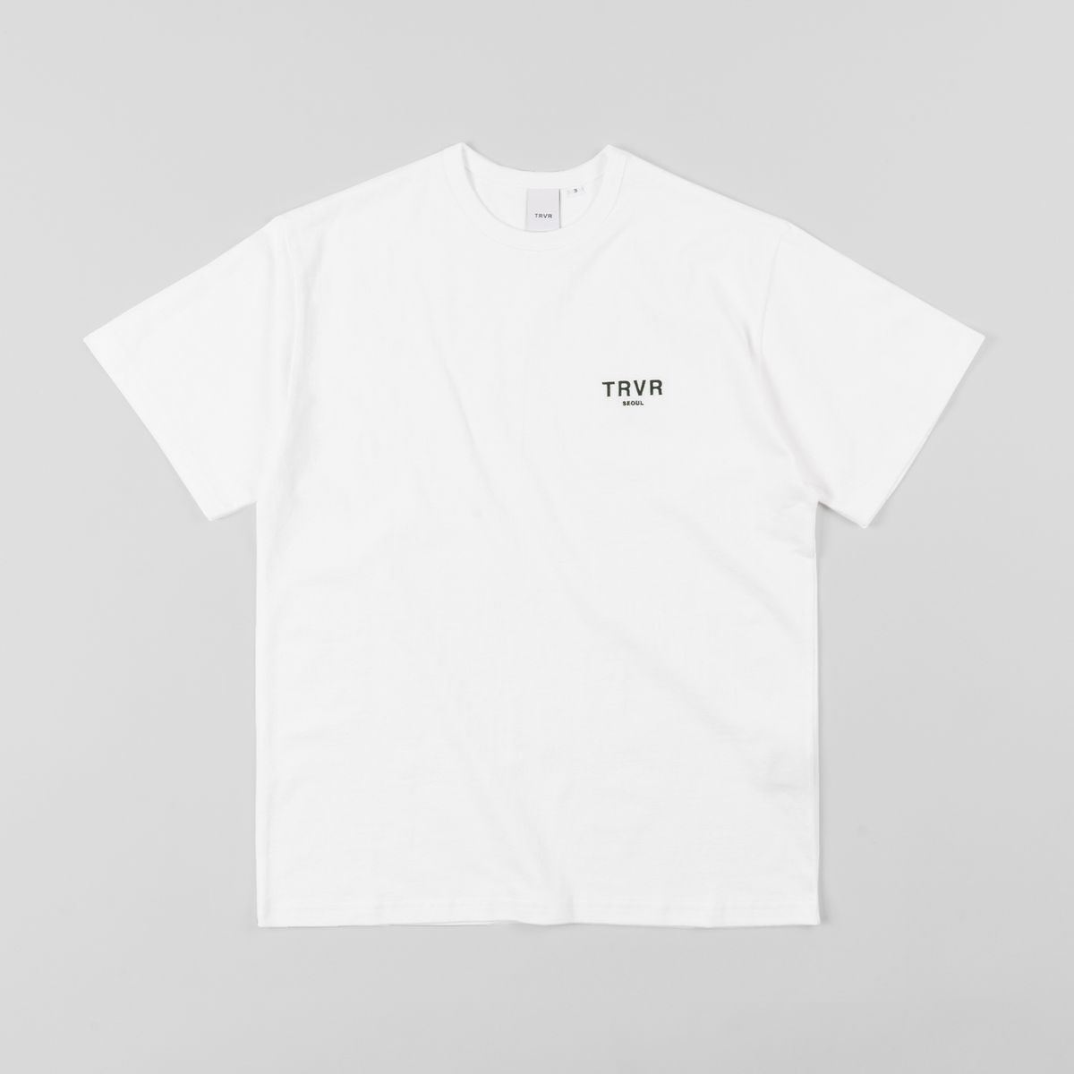 티알브이알(TRVR) Short Sleeve Embroidery White