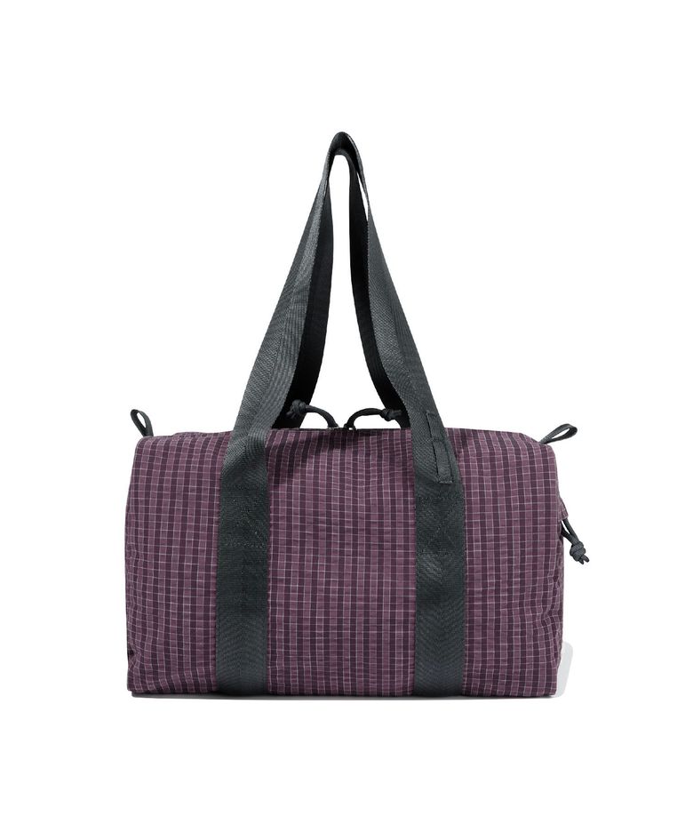 Micro Duffle Bag Purple Grid