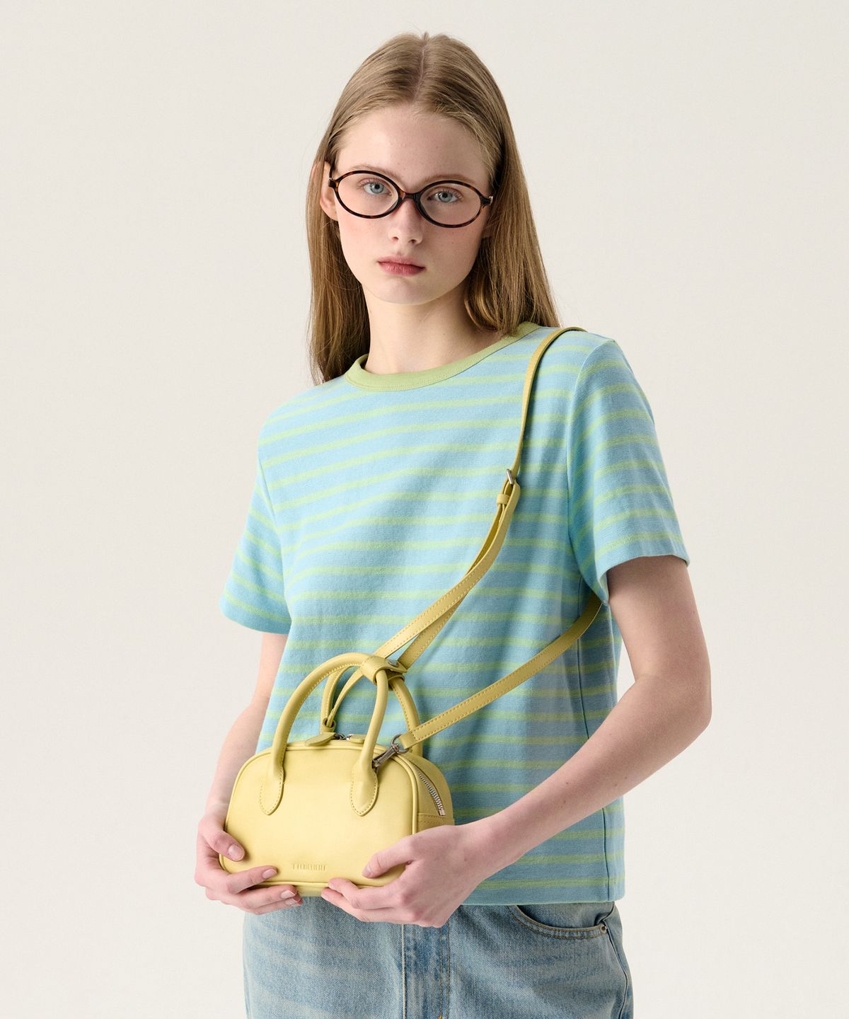 튜드먼트(TTUDEMENT) SORBET MINI TOTE BAG BUTTER