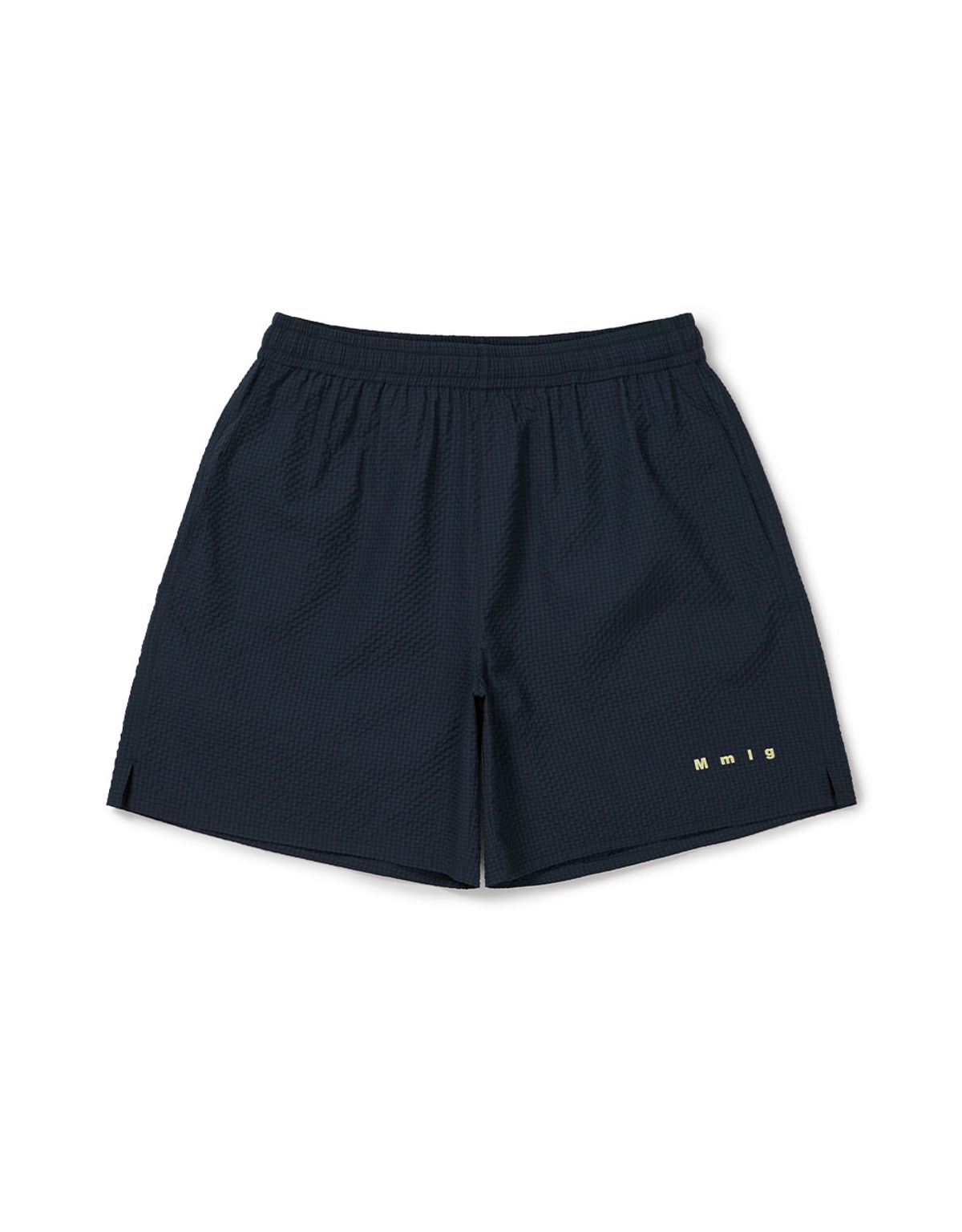 엠엠엘지(MMLG) [Mmlg] REGULAR FIT TEXTURE SHORTS (NAVY)