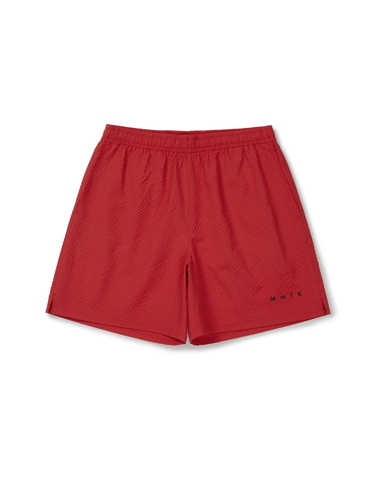 엠엠엘지(MMLG) [Mmlg] REGULAR FIT TEXTURE SHORTS (RED)