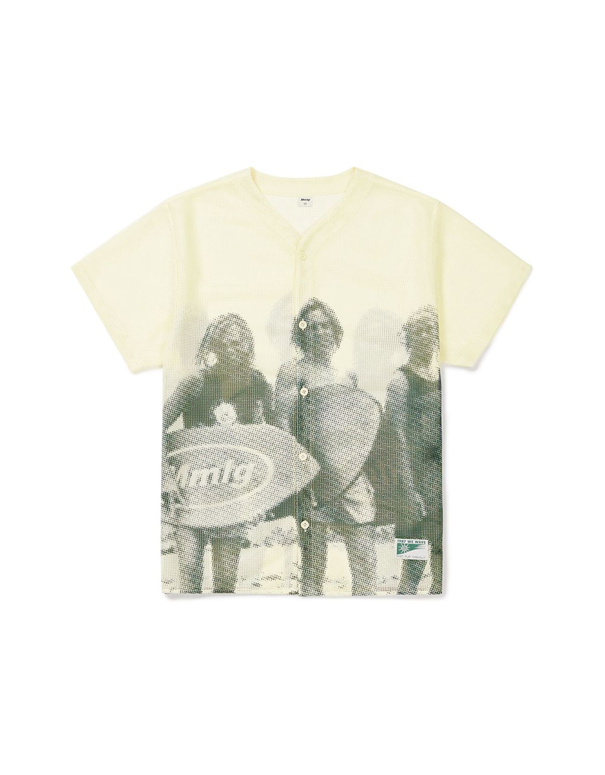 엠엠엘지(MMLG) [Mmlg] CREW BUDDY MESH HF SHIRT (IVORY)