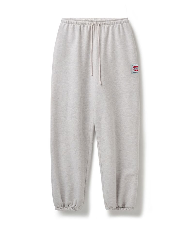 Washed Jogger Pants White Melange