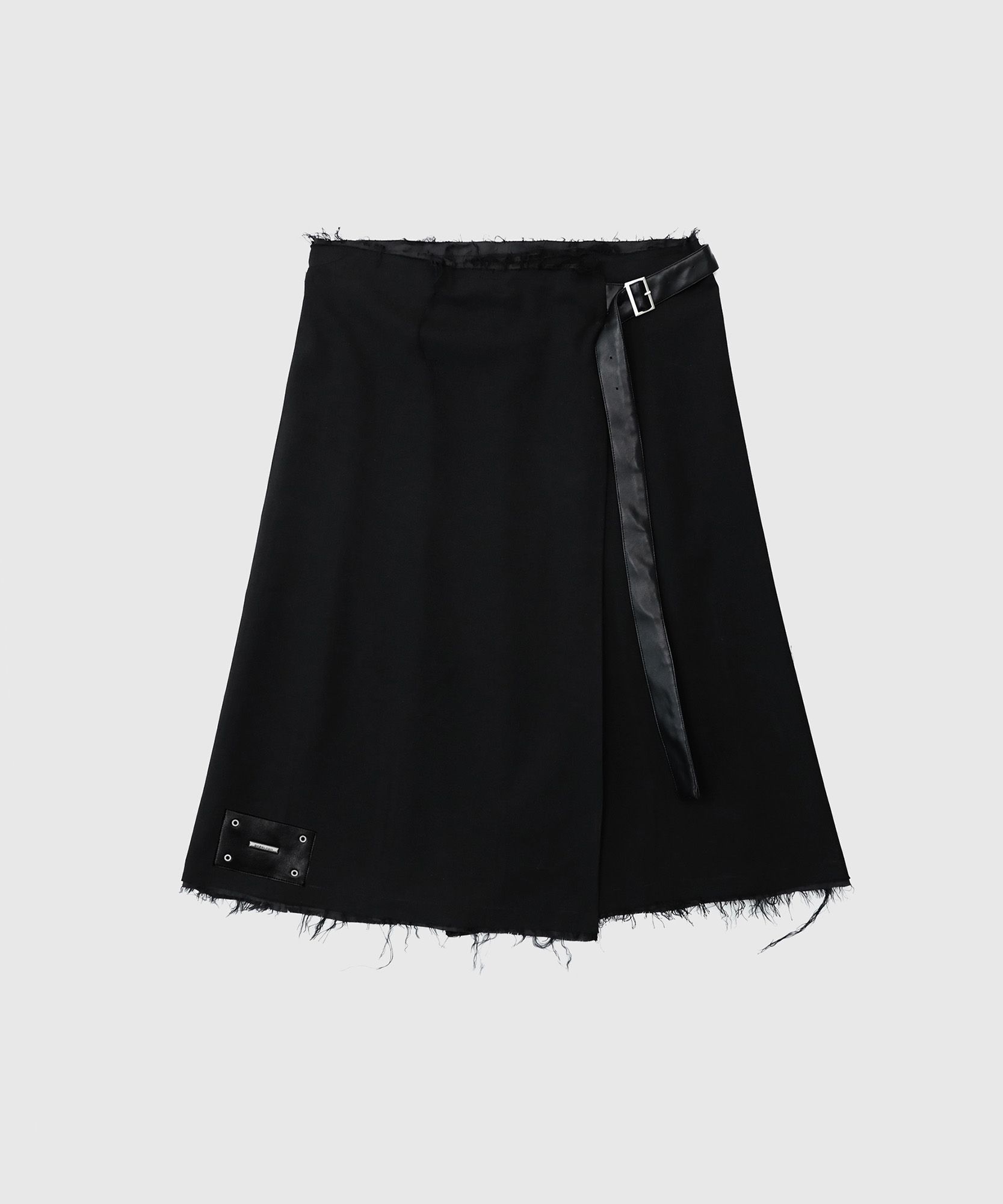 スカート HALOMINIUM Midi pleated wrap skirt MIDI PLEATED WRAP SKIRT 3 / GRAY – HALOMINIUM