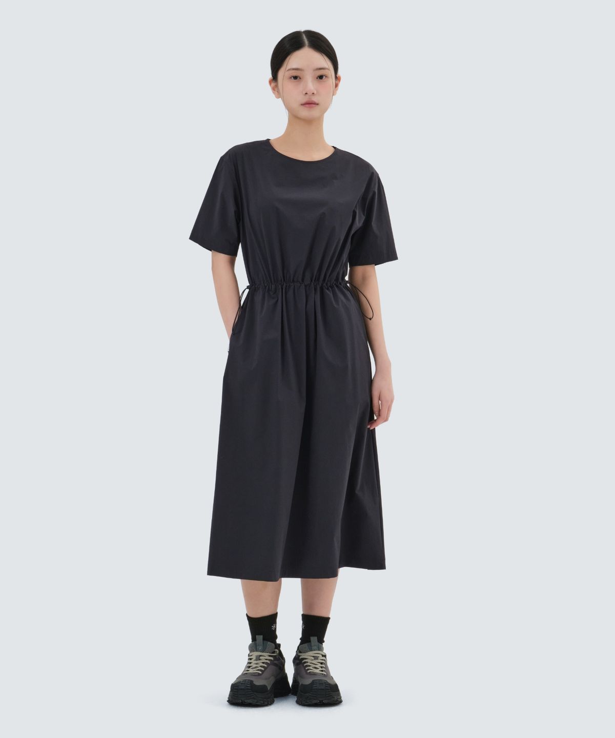 스노우피크 어패럴(SNOWPEAK APPAREL) 씬테크 베이직 원피스 (S25MWSOP31) Dark Navy