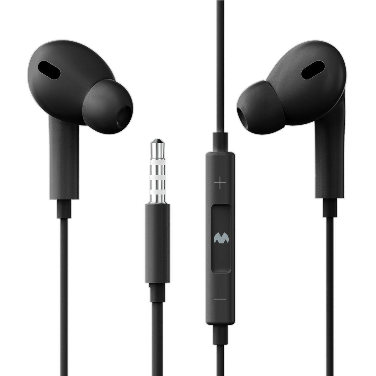 구스페리(GOOSPERY) 커널형 3.5mm 유선 이어폰 마이크 삼성 갤럭시 애플 호환 게이밍 줄 노트북 블랙