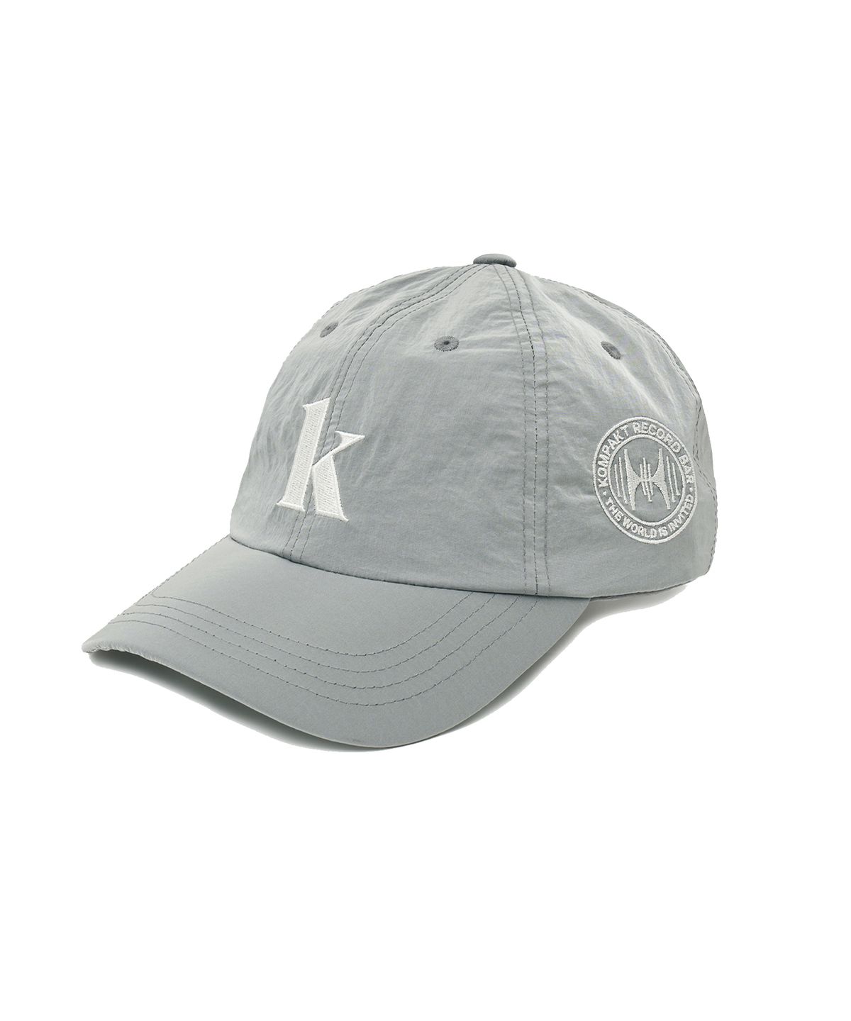 콤팩트 레코드 바(KOMPAKT RECORD BAR) KRB Curved 6panel Nylon Cap - Grey