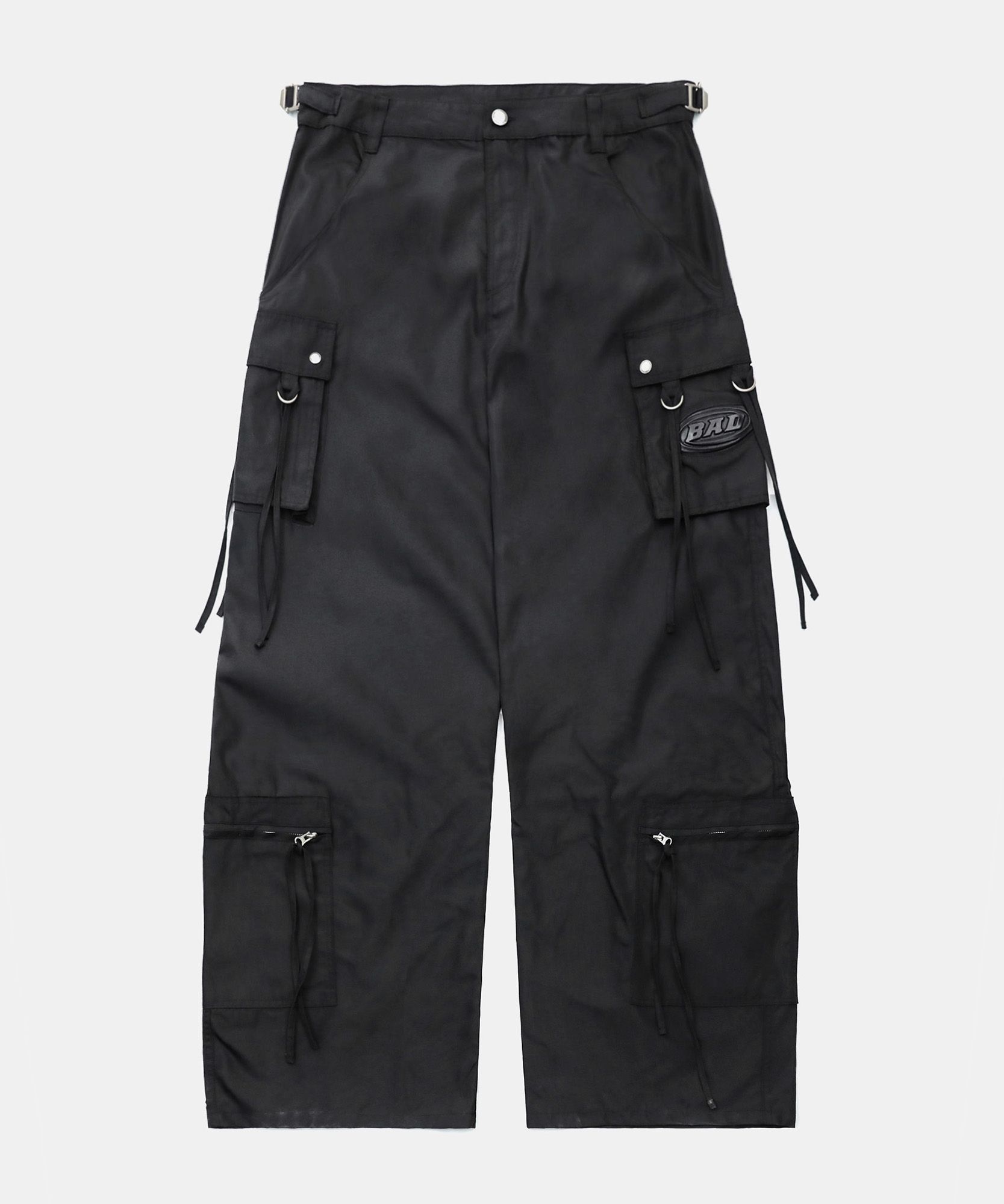 BADBLOOD ■ Squad Curved Cargo Pants MUSINSA | BADBLOOD Squad Curved Cargo Pants - Black