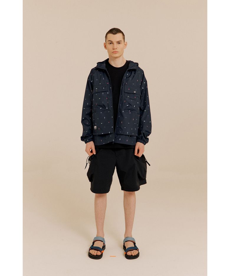 AOP 윈드브레이커 NAVY