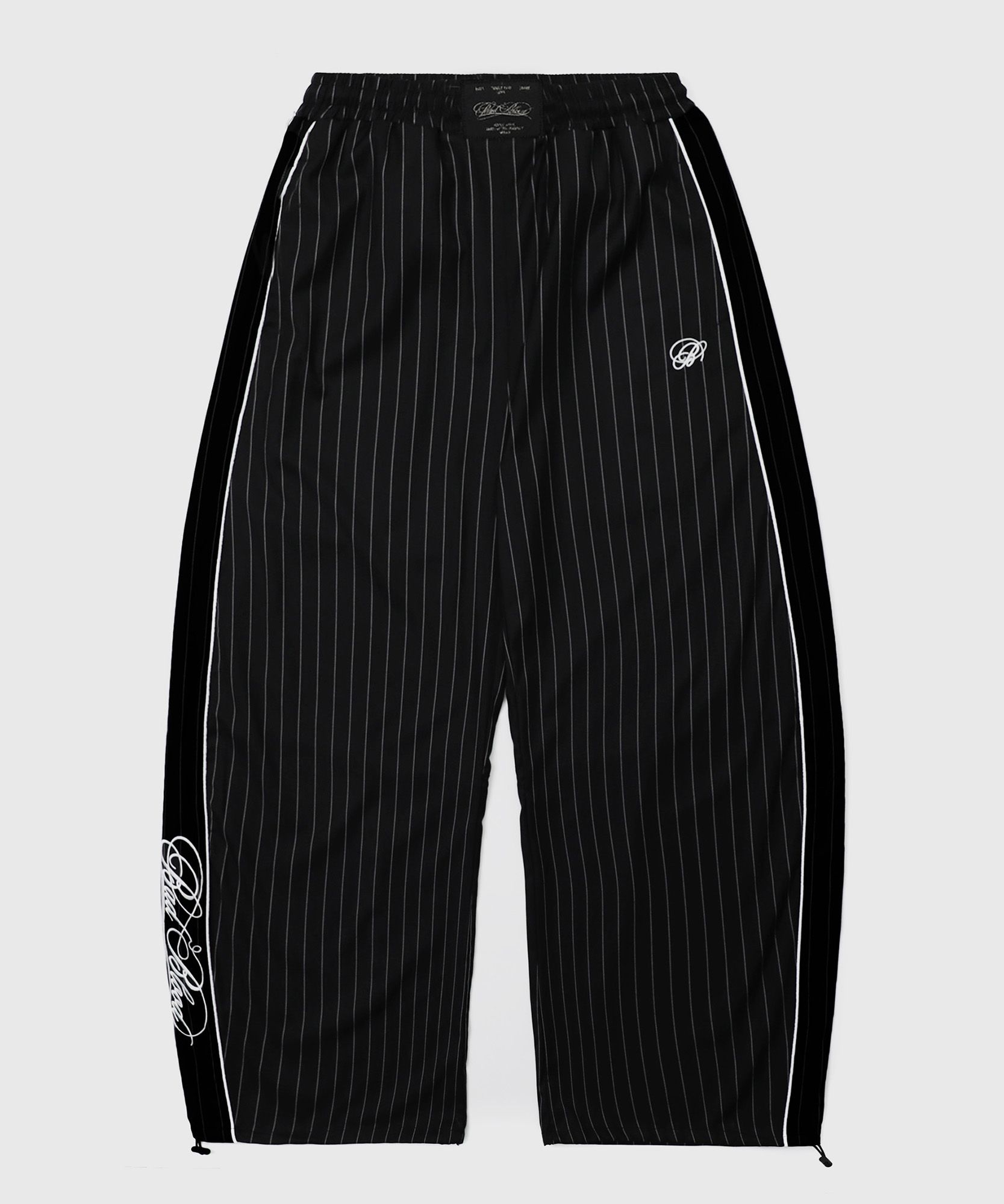 ★BADBLOOD★ Dark Classic Pinstripe Track Pants Black w-pts2 MUSINSA | BADBLOOD Dark Classic Pinstripe Track Pants - Black