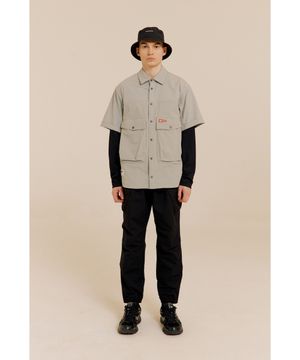 반팔 셔켓 LIGHT GREY