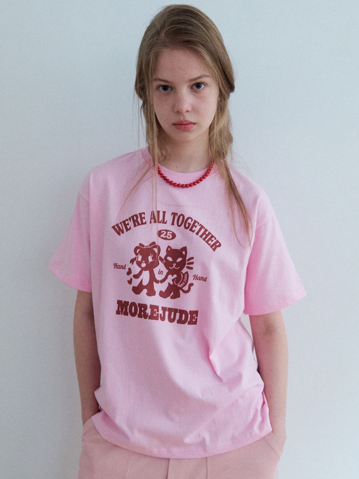 모어쥬드(MOREJUDE) Lovely couple t-shirt 2color