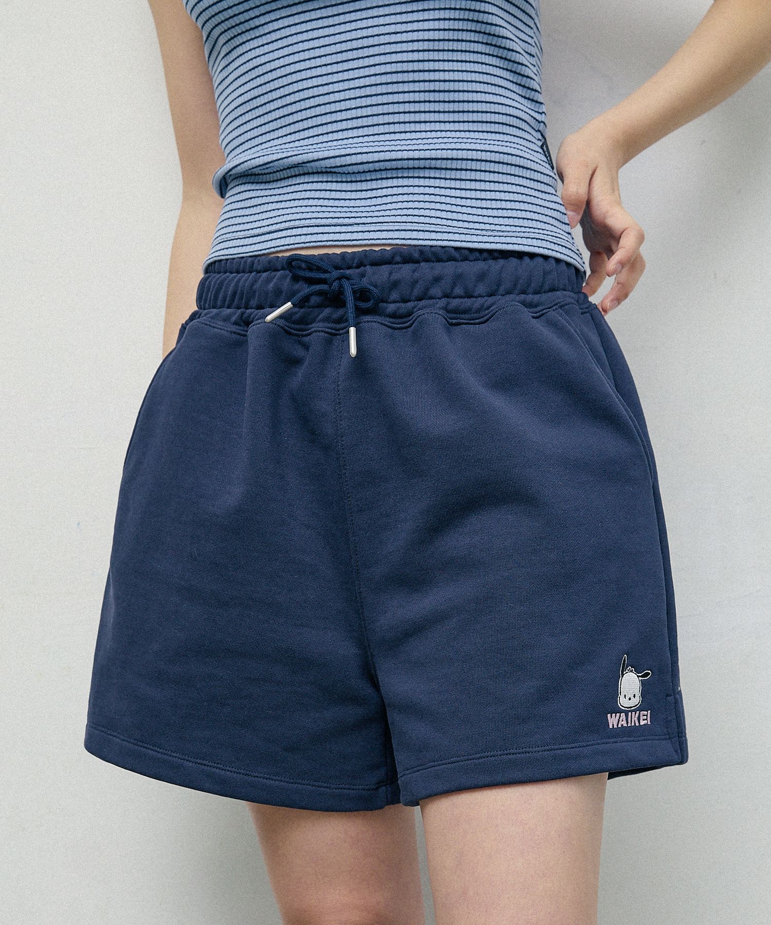 ★Wai Kei★ Pochaco Banding Shorts Navy YKBE05PT01-1 MUSINSA | WAI KEI Pochaco Banding Shorts Navy