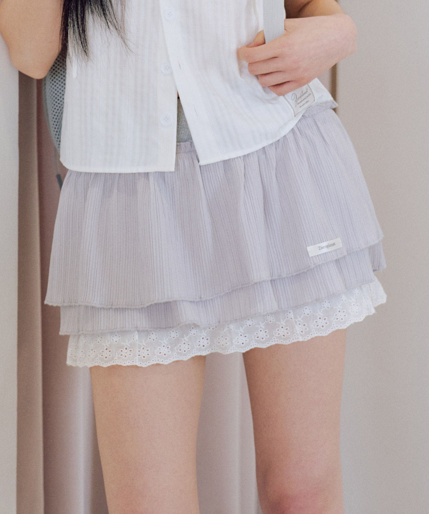 【ZEROPLANET】25HS★Ray Summer Tutu Skirt Pants MUSINSA | ZEROPLANET Ray Summer Tutu Skirt Pants [GREY]