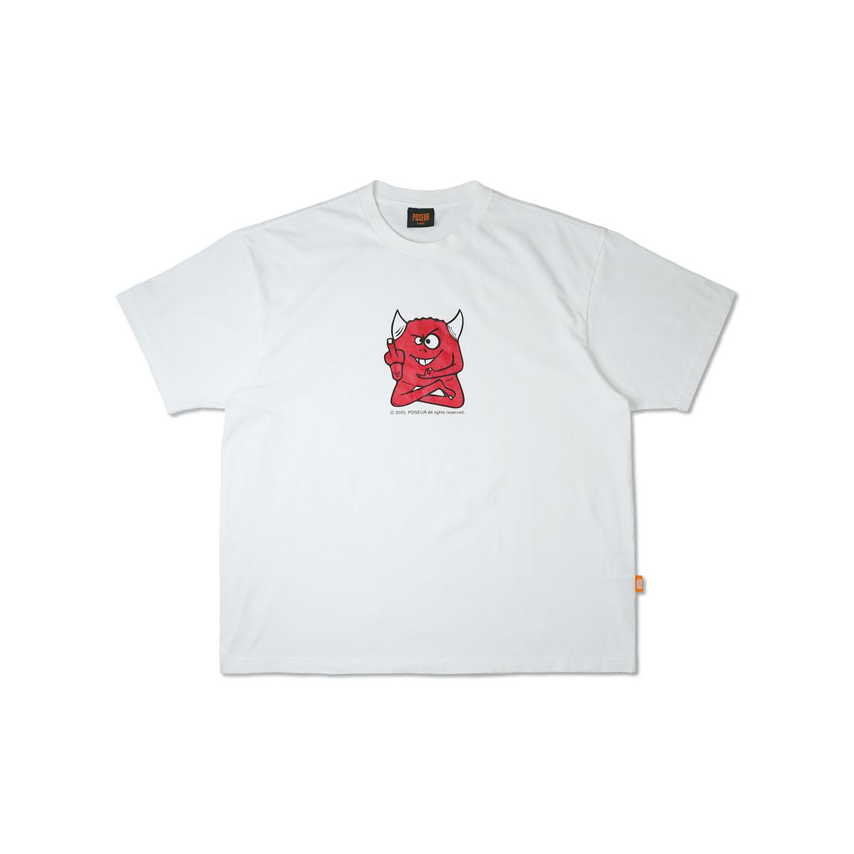 피오에스알(POSR) BUDDHAVIL TEE / WHITE